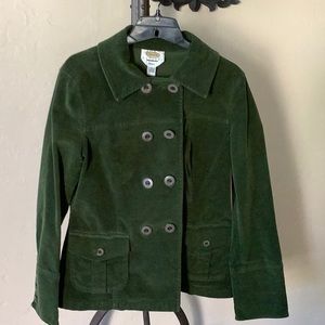 Talbots stretch velvet 8 button jacket